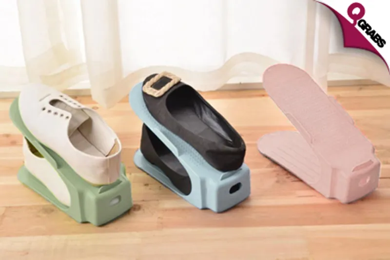 From QR19 Stack up your Footwear with a Set of 2 or 4 Space Saving Shoe Organizers! (Up to QR108 Value)